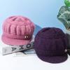 Keep Warm Knitted Hat Windproof Pumpkin Beret Hat Fashion Winter Hat Beanies  Middle Aged