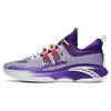 Zup1 Nitrogen Technology нескользящие износостойкие низкие баскетбольные кроссовки мужские фиолетовые белые 912321105S-3