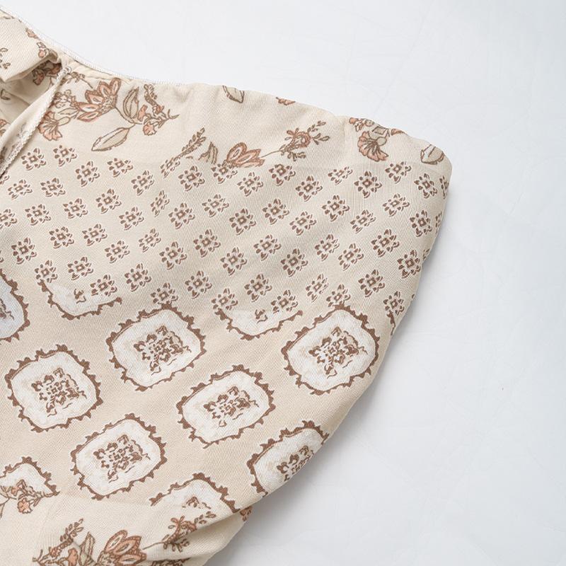 Summer Women's Jumpsuit High Waist Tie Wide Leg Pants Range Patchwork Ethnic Style Casual Pant