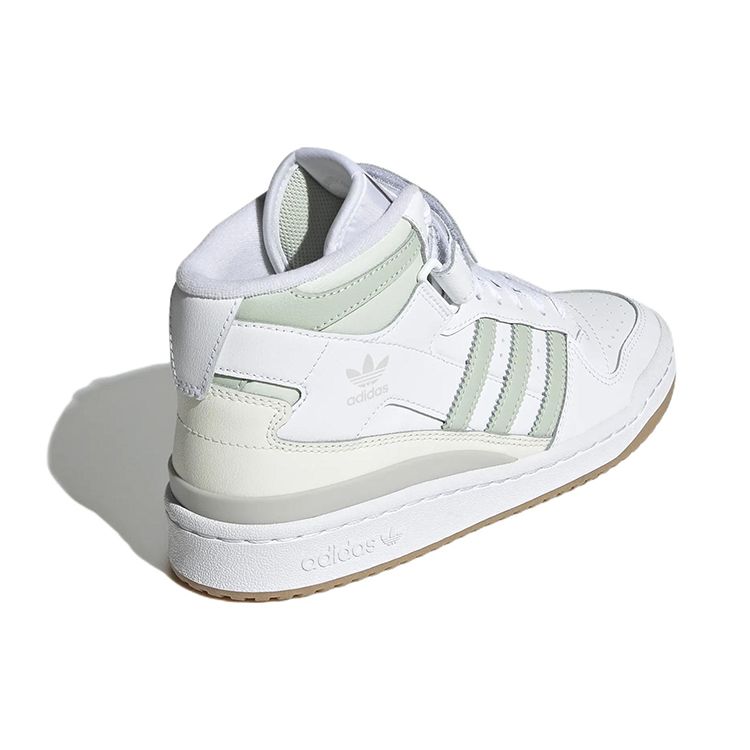 Adidas Forum Mid White Linen Green Women Sneakers Cloud-White Gum GX4578