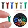 Alloy Anodized Bike Multicolor Cycling Spokes Nipples Bicycle Wheel Accessories Wheel Spoke Nipples