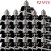 21PCS MOC LOTR Elves Soldier Orcs Army Figures Armor Guard Dwarf Warrior Archer Medieval Knights Building Blocks Bricks Toy Gift