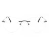 Rimless Oval Black Smartbuy Collection Harlem Wm6509 C2 Fashion Unisex Eyeglasses