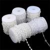 3-5yards Imitation Pearl Acrylic Beaded Chain Trim Garland Strand for Door Curtain Wedding Decoration DIY Embellished Accessories