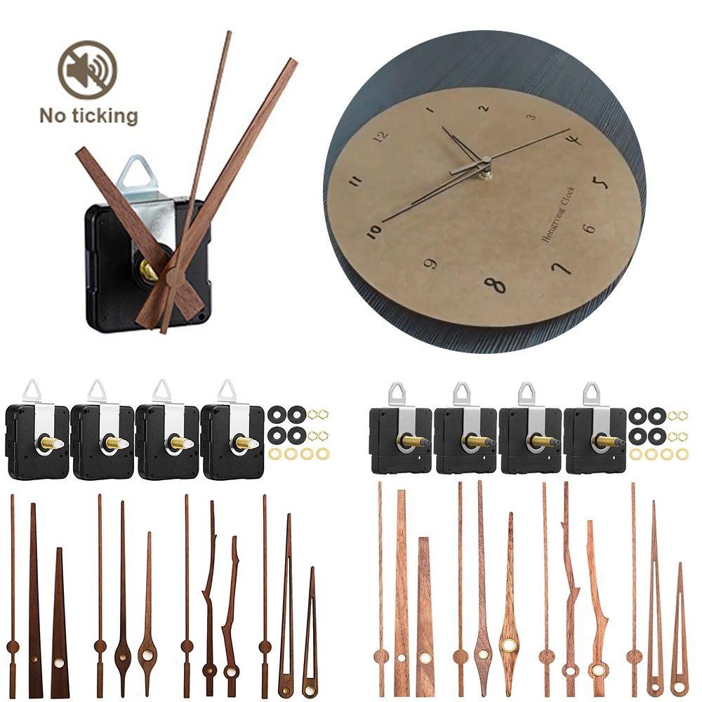 Wood Pointer Clock Mechanism Scanning Clock Hands Kit Silent Wall Clock Parts
