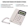Desktop Corded Landline Phone Fixed Telephone with LCD Display Mute Pause Hold Flash Redial