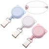 1pc Unisex Retractable Office Supplies Lanyards Badge Holder Key Ring Nurse ID Name Card
