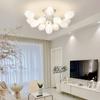 Yulan Flower Living Room Main Light Modern and Simple Luxury Bedroom Light LED Cream Wind Ceiling Light