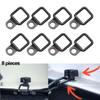 8Pcs RV Square Shape Tie Down Ring Trailer Anchors Lashing Ring Heavy Load D Ring Metal Pull Hook