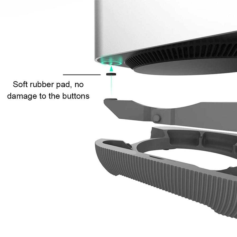 Cooling Base Bracket For Apple Mac Mini M4 Power Button Printing Cute Bracket 3D M4 Front Creat E2H8