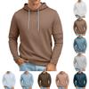 Men's Patchwork Sleeve Hooded Sweatshirt Light Casual Hooded Sweatshirt