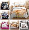 Home Bedding Cat Quilt Cover and Pillowcase Bedding Set AU/EU/US Single/double Bed Full Size Bedding Decoration