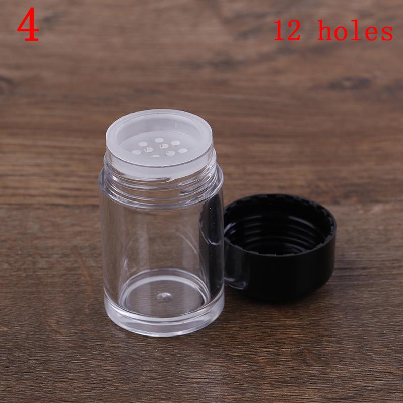 1 Pcs 10Ml White Empty Cosmetic Bottle Sifter Jars Container Screw Lid Makeup