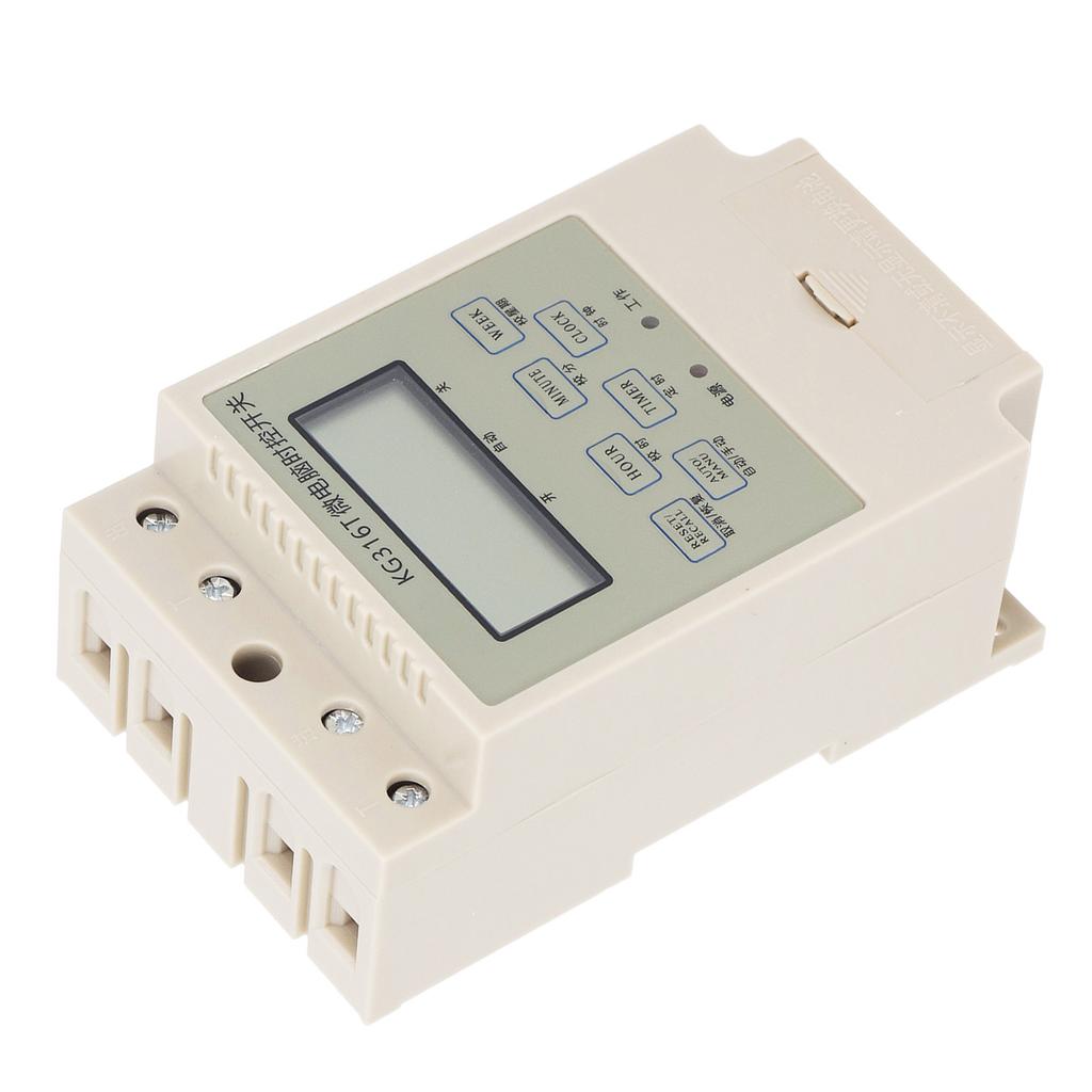 Programmable Digital Time Switch Microcomputer Electronic Relay Control Timer Rail Mounting with