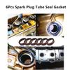 6× Spark Plug Tube Seal Gasket 5184778AB For Jeep Wrangler Grand Cherokee 12-21