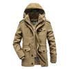 Men's Plus Velvet Thick Warm Multi Pocket Jackets Solid Parkas Male Coat Large Size Clothing Parka Outdoor Men's Winter Jacket