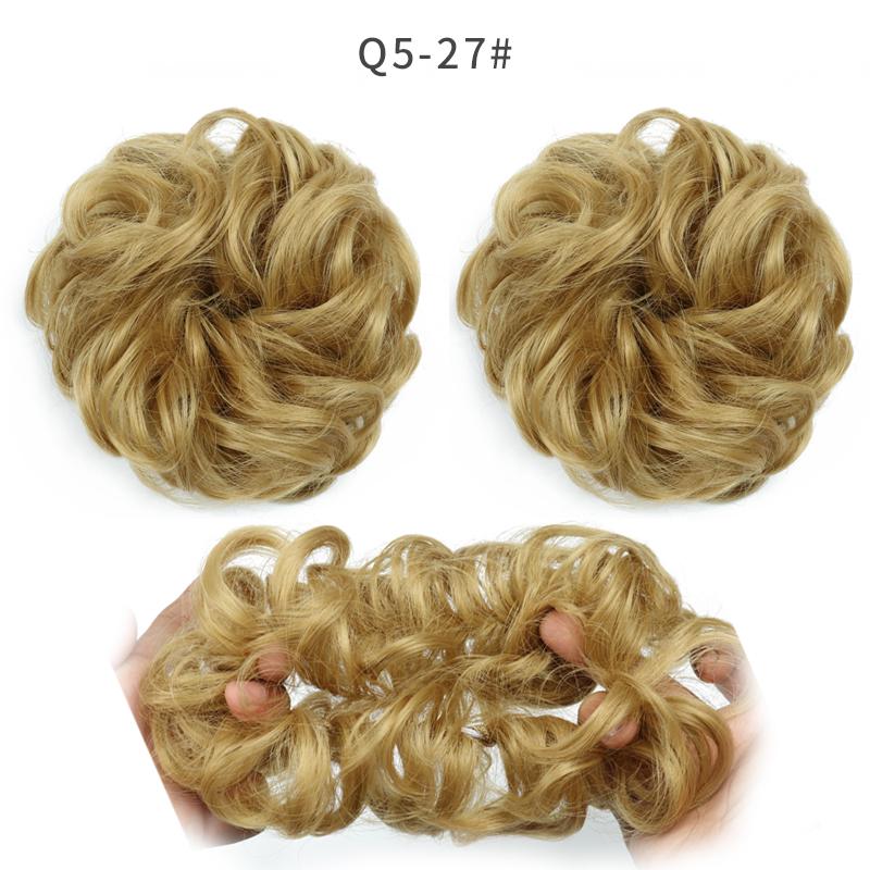 Women Ladies New Pony Tail Messy Curly Hair Extension Bun Hairpiece Scrunchie