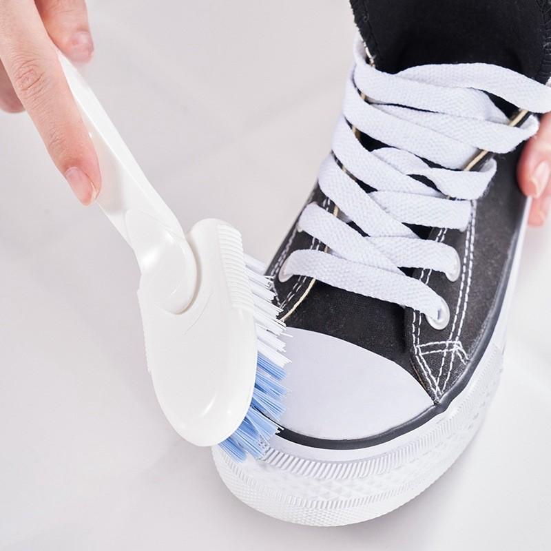 Soft Bristle Shoe Brush With Long Handle For Delicate Cleaning And Versatile Use