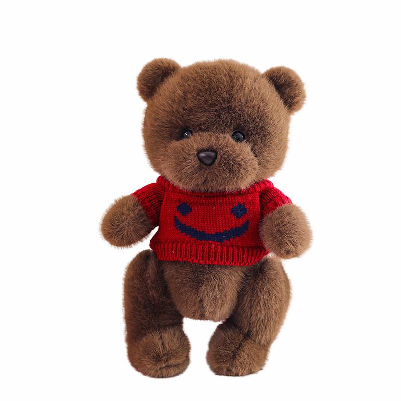 Wear Bear Sweater Dog Plush Toy Animal Stuffed Doll Cartoon Gift Decoration