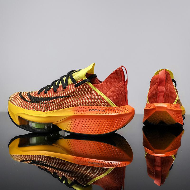 Marathon Air Cushion Men Sports Running Shoes Breathable Lightweight Women's Comfortable Athletic Nonskid Carbon Plate Sneakers