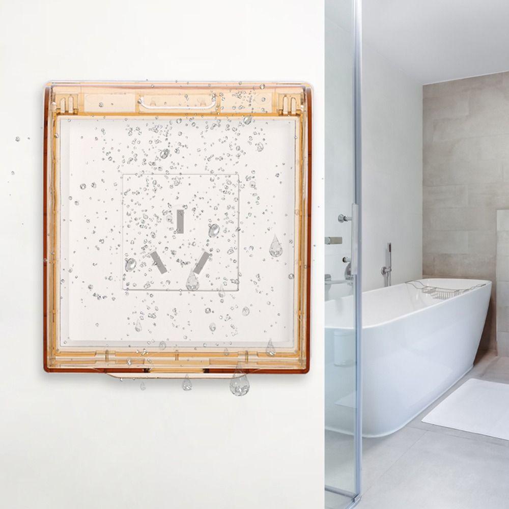 Wall-mounted Switch Protective Cover Self-Adhesive Electric Plug Cover Splash-Proof Box  Wall