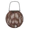 Rattan Solar Lantern Outdoor LED Hanging Lantern Waterproof Landscape Decorative Lamp for Garden