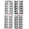 Tools Wispies Fluffy Long Natural Eye Lash Extension 3D Mink False Eyelashes Full Volume Thick