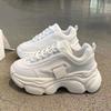 Foreign Trade Dad Shoes Women's Shoes 2025 Winter New Thick-soled White Women's Fashion Wear Light Sports Shoes Women