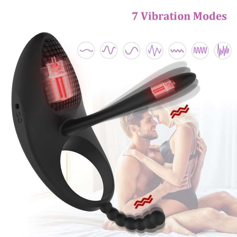 Vagina Pussy Female Masturbation Rechargeable Silicone Vibrating Penis Cock Ring Enhancer Toys For Adult Couple Sexy Toys Adult Products