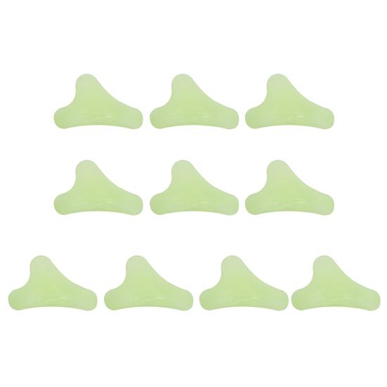 10 шт., светящиеся пряжки для ветровой веревки для кемпинга, светящиеся в темноте пластиковые треугольные пряжки, регулятор веревки для палатки, безопасная пряжка, аксессуары для уличной палатки