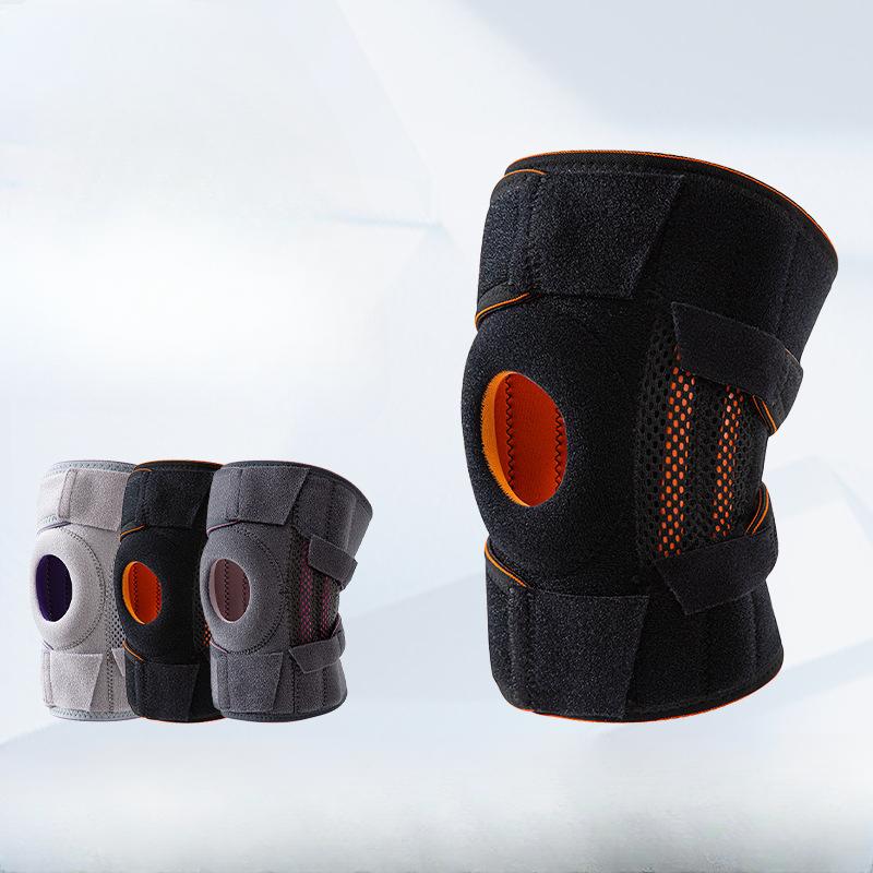 Single Spring Support Breathable Basketball Knee Riding Outdoor Mountaineering Running Pressure Meniscus Exercise Knee Pads