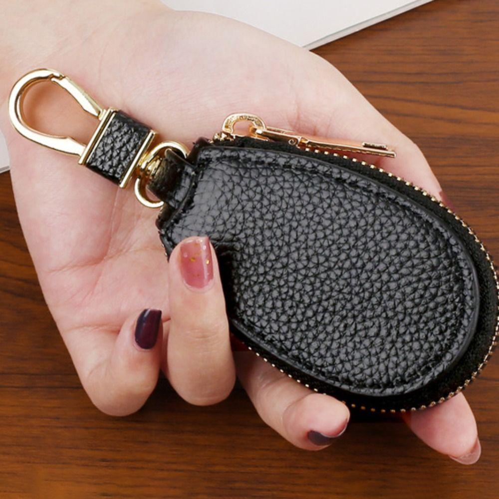 Hook Car Key Bags Zipper Coin Purse Durable Keychain Holder Men Women