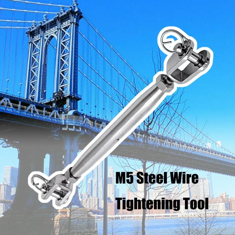 5PCS 304 Stainless Steel Rigging Screws Jaw and Jaw Turnbuckles Tightening Hardware For Stage Lighting Tent Safety Rope