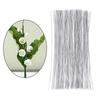 200x Flower Wire for Florist DIY Bouquet Twig Stem Handcrafts Material White