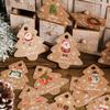 48pcs Merry Christmas Kraft Paper Tags Xmas Tree Hanging Label Navidad New Year Party Gift Card Christmas Party Decor for Home