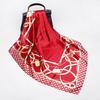 19 New Silk Printed Scarves Women'S 90Cm Satin Square Scarf