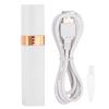 Portable USB Shaver Lipstick-Sized Women Mini Electric Hair Remover for Whole Body White