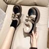 Thick-soled Loafer Small Leather Shoes, Velvet Warm Shoes, New Models In the Winter of 2025, Japanese Students Will Increase Their Height and Wear C