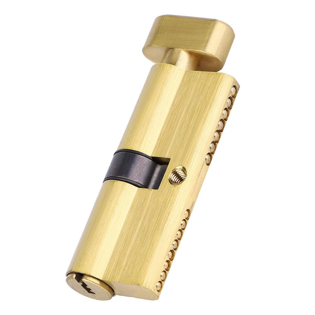 Copper Door Lock Cylinder 3 Keys Home Security Anti Theft Indoor Bedroom Entrance Lock Cylinder