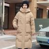 New Winter Women Vintage Jacket Long Parkas Female Down Cotton Hooded Overcoat Thick Warm Jackets Windproof Casual Solid Coat