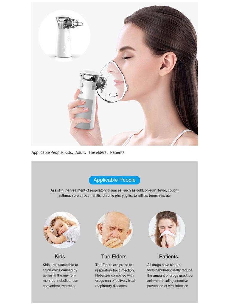 Portable Ultrasonic Atomizer for Children's Disinfection Masks