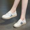 Genuine Leather Casual White Shoes Single Shoes Flat Bottom Board Shoes