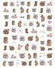 Adorable Pet Nail Decals: Rabbit, Puppy, Kitten Stickers