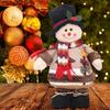 Christmas Plush Doll Snowman Elk Standing Doll Gift Santa Claus Decoration Hotel Shopping Mall Christmas Decoration Kids Gift