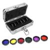6 Pcs 1.25inch Colorful Telescope Filter Kit with Storage Box for Telescopes Eyepieces