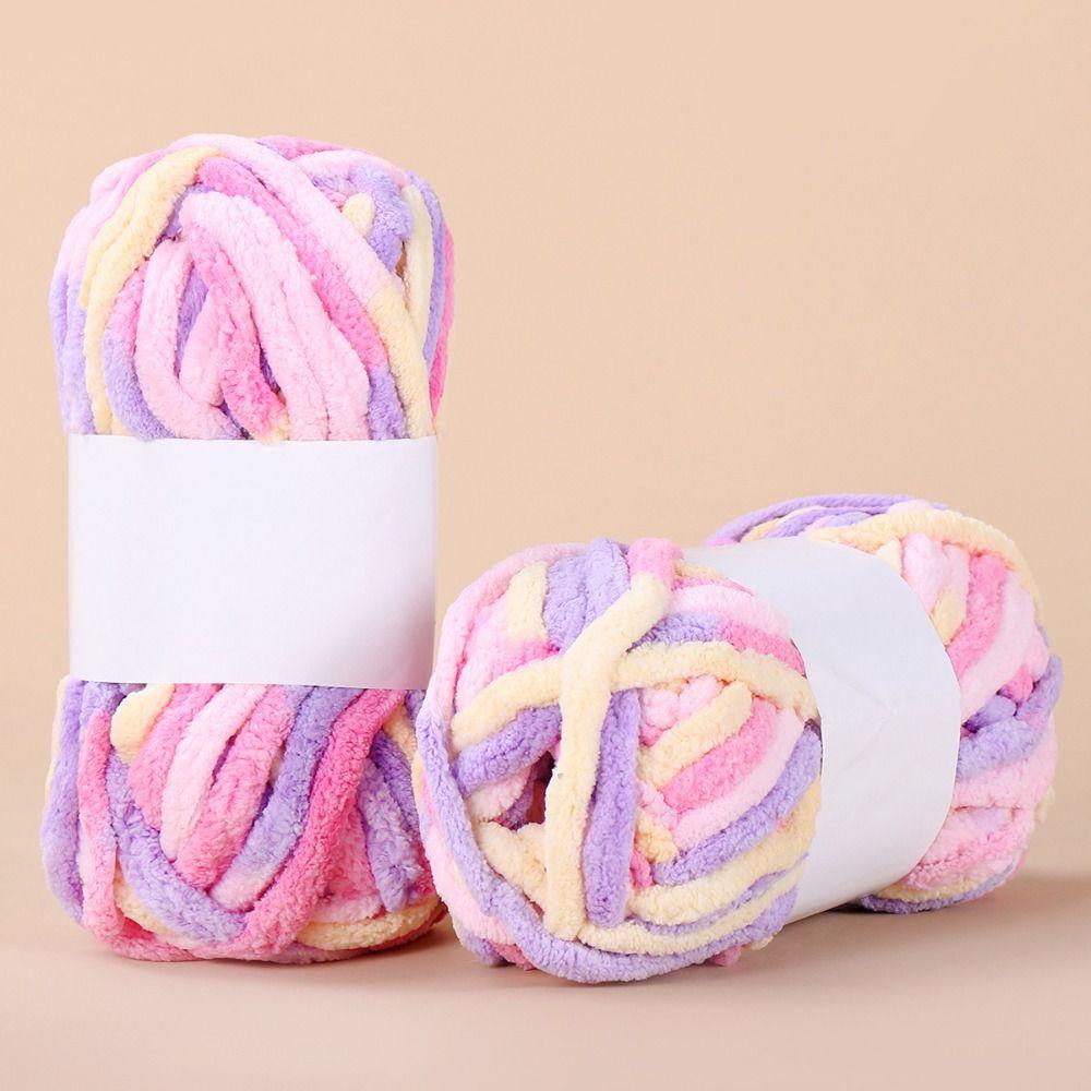Thick Coarse Wool Thread 50g/ball Chenille Hand Knitting Yarn New Ice Strip Thread Yarn