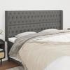 VidaXL Headboard with Ears Dark Grey 183x16x118-128 Cm Fabric3119931