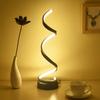 New Modern Spiral Table Lamp Minimalist Dimmable USB Powered LED Desk Lamp Bedroom Office Nightstand Bookshelf LivingRoom Decor