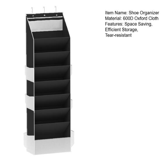 Shoe Organizer 8 Tier Over The Door Shoe Organizer Hanging Closet Shoe Storage with Large Deep Pockets Fits 16-24 Pairs of Sneakers Sandals Boots