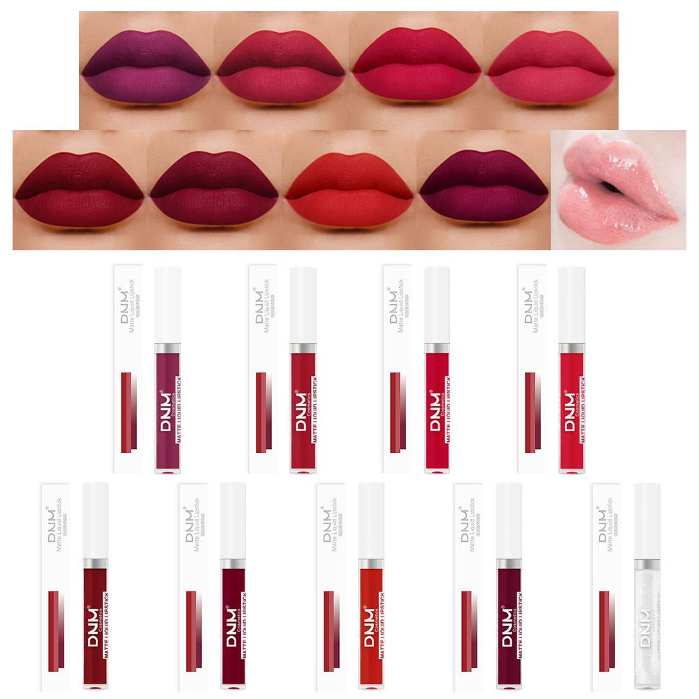 DNM 19 Colour Matte Lip Gloss Waterproof Long Lasting Non-Fading Lip Glaze Multicolour Non-Stick Lipstick